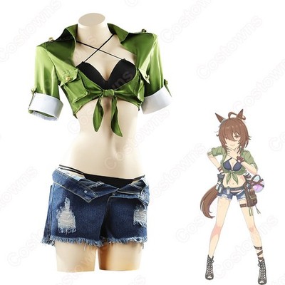 Uma Musume Pretty Derby Lunatic Lab Agnes Tachyon Cosplay Costume Swimsuit Style