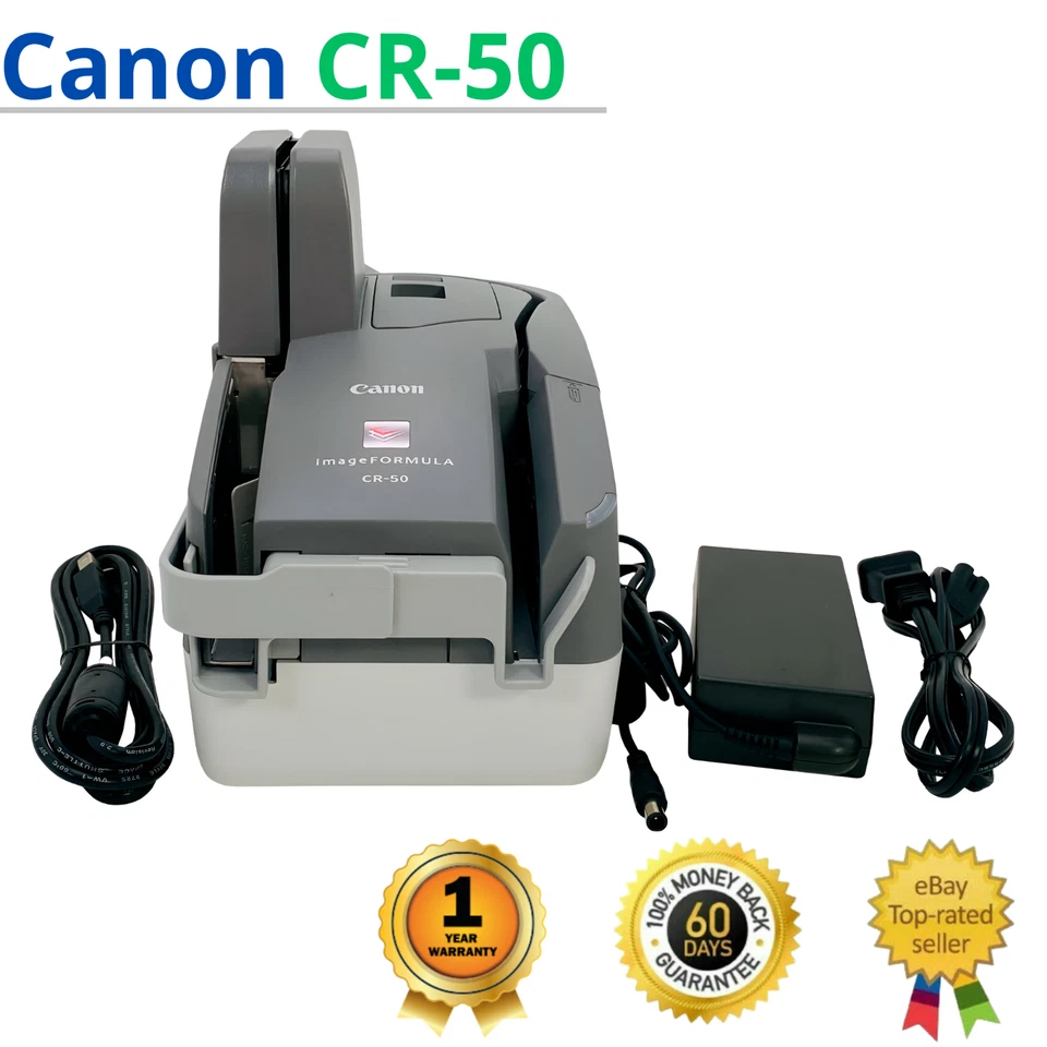 ✅Canon ImageFORMULA CR-50 Tragbarer Check Scanner Lesegerät mit Kit 1 Jahr Garantie!🔥