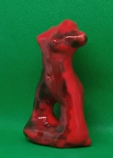 "Magma Girl"-Expensive Clay sculpture. All Original. Hand made & glazed. Signed.