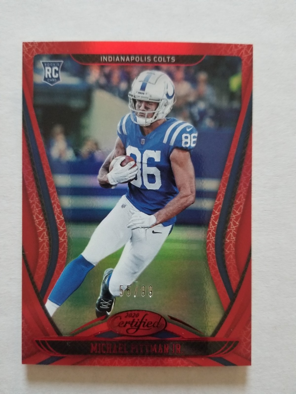 Michael Pittman Jr 2020 Panini Certified Red Rookie #122 RC /99 Colts