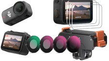 DJI Osmo Nano 64gb Vlog Action Camera BUNDLE with 5 lens gimbal mnt screen prot+