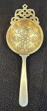 Antique Silver Plate Tea Strainer HAMMOND TURNER & SONS Birmingham Early 1900’s
