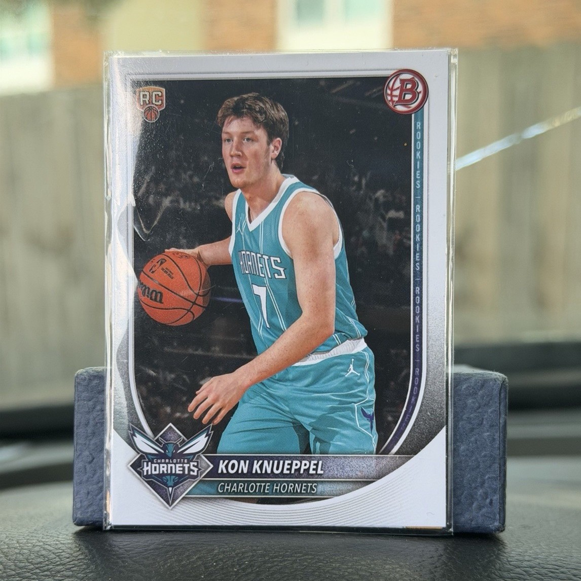 Bowman 2025-26 (BASE)Kon Knueppel Rookie Charlotte Hornets #254 Card