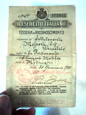 ww1 regio esercito grande guerra prima guerra mondiale ufficiale fanteria tesser