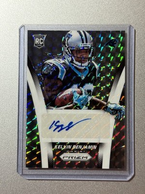 Kelvin Benjamin Carolina Panthers Panini Prizm NFL 2014 BLACK ROOKIE AUTO 1/1