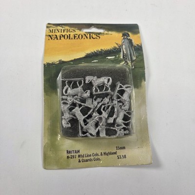 Minifigs Napoleonic 15mm Britain N-297 Mtd Line Cols. & Highland & Guards Cols.