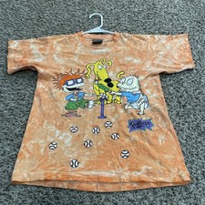 Vintage 1996 Single Stitched Nickelodeon Rugrats Tommy Chuckie Tee 17 x 23