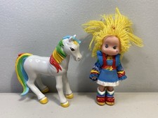 Vintage 1983 Rainbow Brite Doll  Plastic Starlite Pony Horse Hallmark 4"