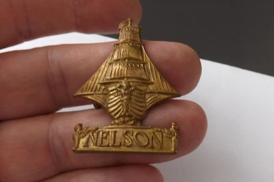 MILITARY BADGE ROYAL NAVAL DIVISION NELSON BATTALION 4.5CM X 3CM (2059) - Image 1 of 4