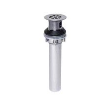 Designline Chrome-Plated Plastic Grid Drain with Overflow
