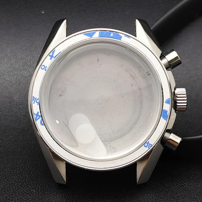 39.7Mm Men'S Watches Metal Case FIT VK63 Movement Watch Case Accessories Sapphir