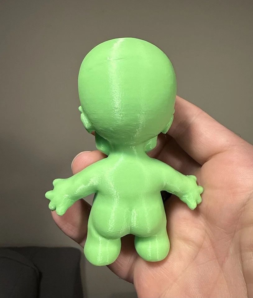 Figura de monstruo con cabeza de calavera impresa en 3D - 4 pulgadas de alto - juguete de arte de terror Foto 3 de 4