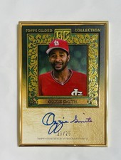 2025 Topps Gilded Ozzie Smith Gold Framed Auto /25 HOF
