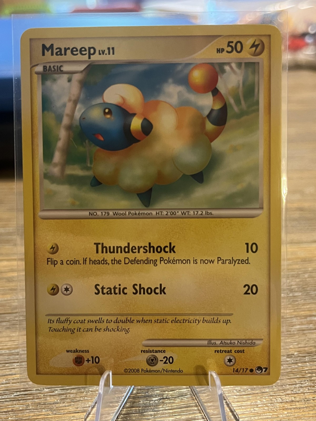 Pokemon TCG Mareep 14/17 Regular Lightning HP50 Lightly Played Card English