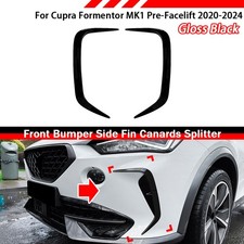 Front Stoßstange Flaps Glanz Schwarz Für Cupra Formentor MK1 Vor-Facelift 20–24