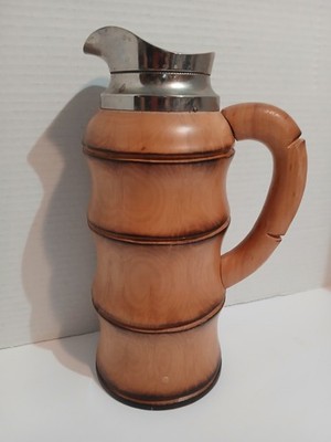 Rare Aldo Turo For Macabo Bamboo Thermos Estate Find 11'' 1950s 50s