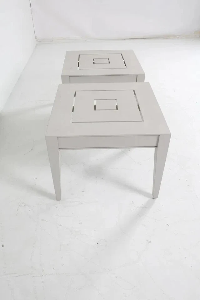McKinnon and Harris Outdoor Furniture, Wyatt Square Side Tables - Image 2 of 4