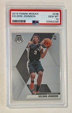 2019 PANINI MOSAIC #238 KELDON JOHNSON ROOKIE RC PSA 10 SPURS