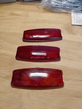 41-48 Chevy Passenger Car Rear  Tail Light Lamp Lens Lenses Set Of 2 New Glass