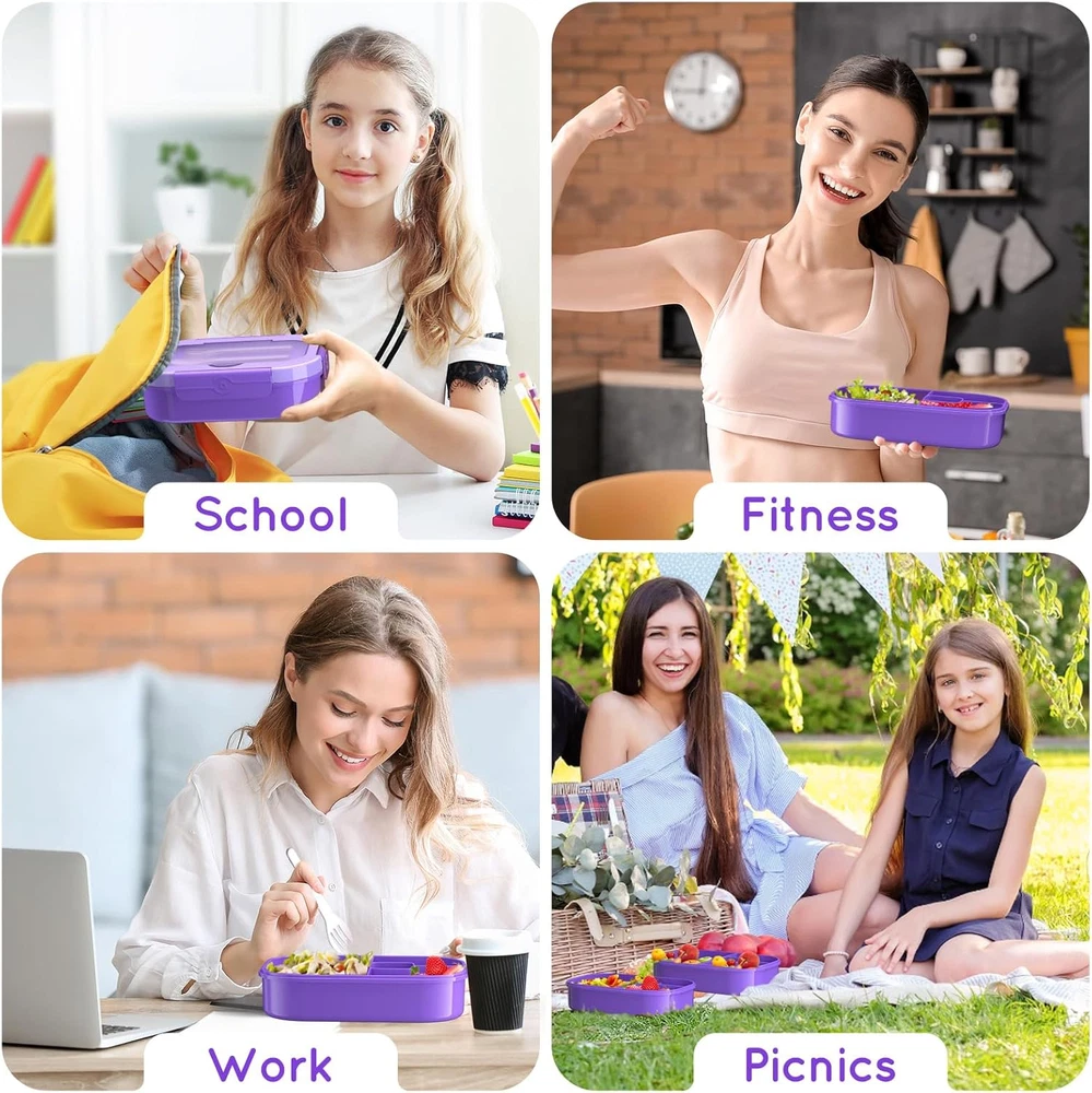 Kids & Adult Bento Lunch Box 1300ML Perfect Portion Control