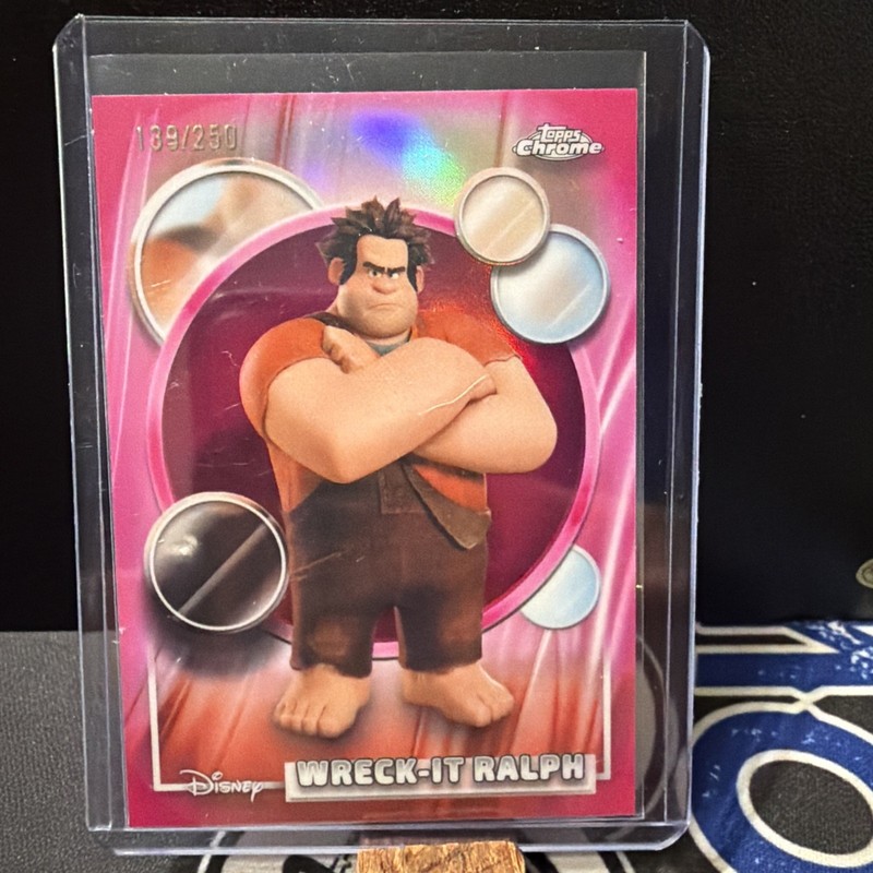 2026 Topps Disney Chrome- Wreck-It Ralph Pink Refractor /250 (SP) #134