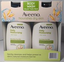 Aveeno Daily Moisturizing Body Wash, 33 fl. oz., Value Twin Pack