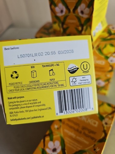 5 NEW PUKKA ORGANIC LEMON GINGER MANUKA HONEY HERBAL TEA EVERYDAY WELLNESS - Picture 3 of 5