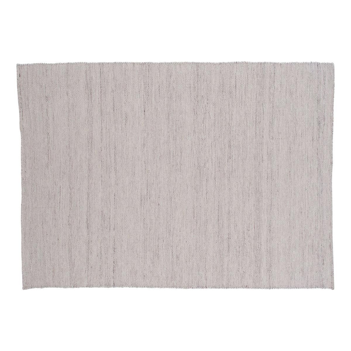 Tapis de salon beige Devina 201x302cm en tissage plat haut de gamme