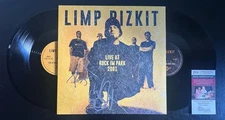 FRED DURST & WES BORLAND SIGNED LIMP BIZKIT LIVE AT ROCK IM PARK VINYL JSA COA