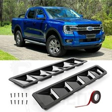 For Ford Ranger 2x Car Intake Outlet Hood Scoop Vent Bonnet Cover Glossy Black