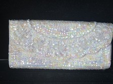 Vintage La Regale LTD Clutch Beaded Hand Purse with box 8.5"x 4