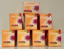 16 Caress Daily Silk White Peach Orange Blossom Beauty Bar Soap Fresh Smell 8x2