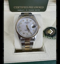 ROLEX CERTIFIED STUNNING 34mm DATE 18K AND STEEL