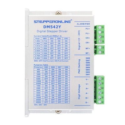 Stepper Motor Driver DM542Y CNC Microstep 2050VDC 1.04.2A Fits Nema 17/23