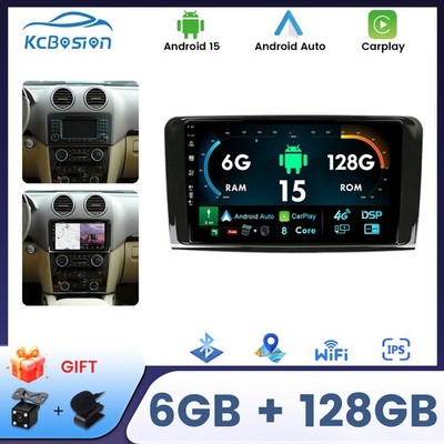 128G CarPlay Für Mercedes Benz ML GL W164 ML350 ML500 GL320 Android15 Autoradio