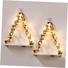 Floating Shelves for Wall No Drilling,Wall Dcorations Champagne Flower
