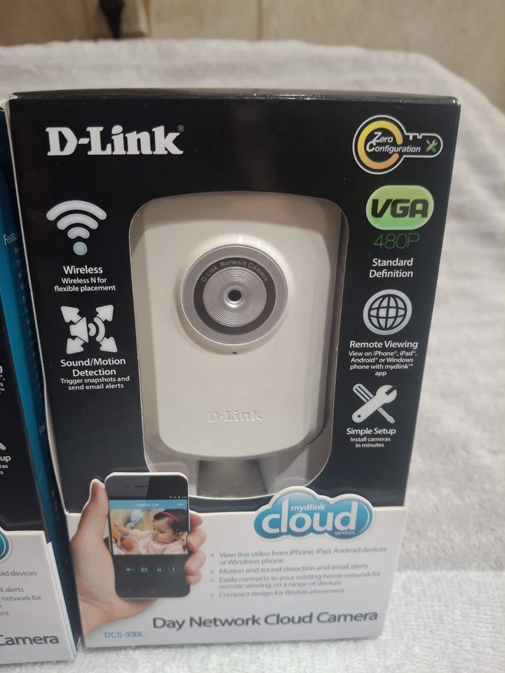 TWO D-Link Day Network Cloud Camera, Open Box Pre Owned All Contents Present - Image 3 of 4