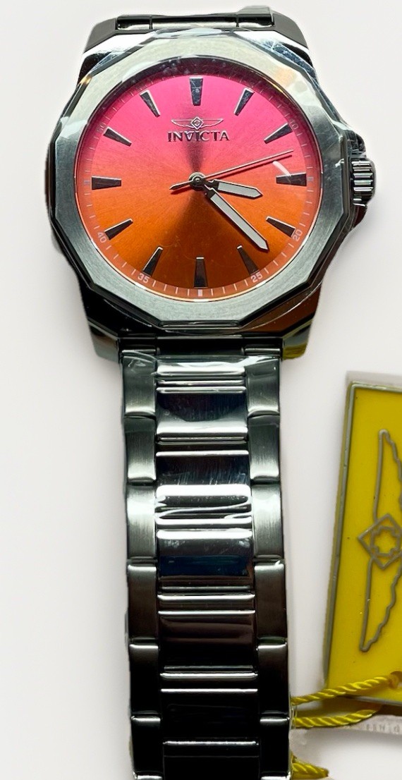Invicta Speedway 50982 Red Orange Dial Steel Men's Watch New | eBay