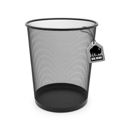Papierkorb Büro Mülleimer Büro schwarz 20L Metall Trash Can Büro Mülleimer
