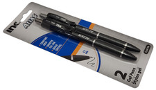 1 Pack 2 Pens INC Alias Gel Pens Comfort Grip 0.7mm Black Ink Quick Drying