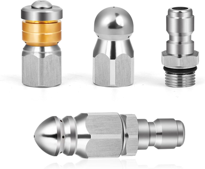 #ad #ad Sewer Jetter Nozzles Drain Cleaning Nozzles Tips for Pressure Washer 3 Pieces... $17.10