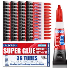 3 Gram Pack of 48 Single Use Super Glue Liquid, Pack 48, 48