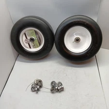 13X5.00-6 Flat-Free Lawn Mower Tire & Wheel Set of 2, Zero-Turn Mower Front Tire