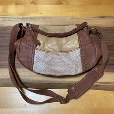 Brown Tan Camel Color Faux Leather Vegan Leather Crossbody Purse See All Photos