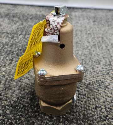 #ad WATTS M1 174A 1quot; Water Pressure Safety Relief Valve 75 PSI 2055000 BTU $74.99