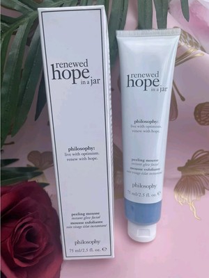 PHILOSOPHY Renewed Hope in a Jar Peeling Mousse 2.5oz BNIB Sealed Instant Glow