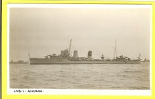 1931-40 British Destroyer H45 HMS Acheron  Vintage Photo