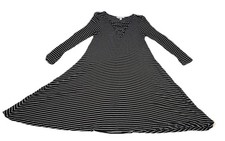 American Eagle Soft & Sexy Women's Stretch Black White Striped Dress Y2K S (A31)