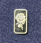 1 GRAM (g) .999 fine silver Bar (ROSE) Design FREE SHIPPING!