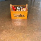 VINTAGE TONKA TRUCK CUSTOM TOOL BOX  WITH TOOLS 1960’s 1970’s PICKUP AA FARMS